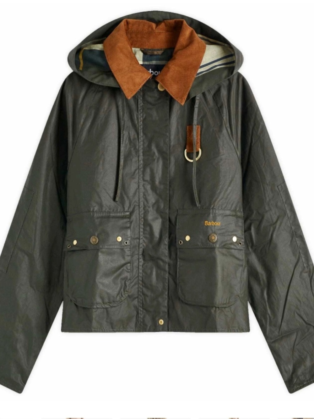 Barbour Barbour Erma Waxed
Cotton Jacket Archive Olive Green